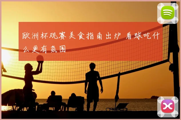 欧洲杯观赛美食指南出炉 看球吃什么更有氛围